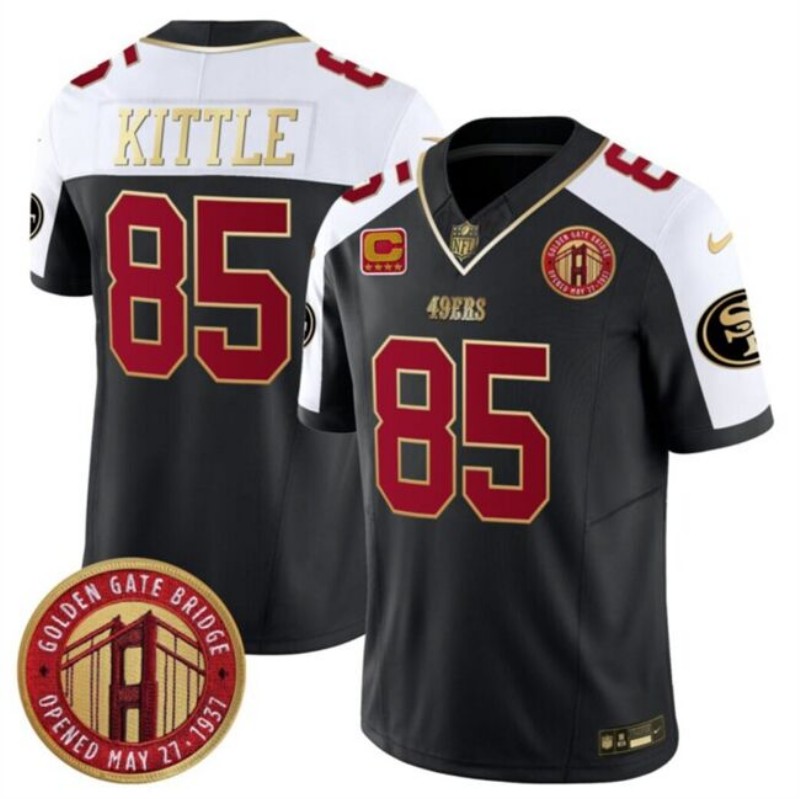 Men 2026 Nike San Francisco 49ers #85 Kittle black Limited NFL Jersey 081401